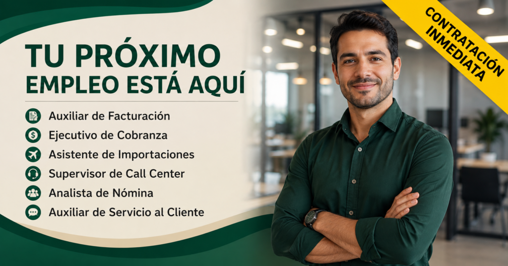 Nuevas Vacantes Corporativas Buscan Cubrirse Pronto